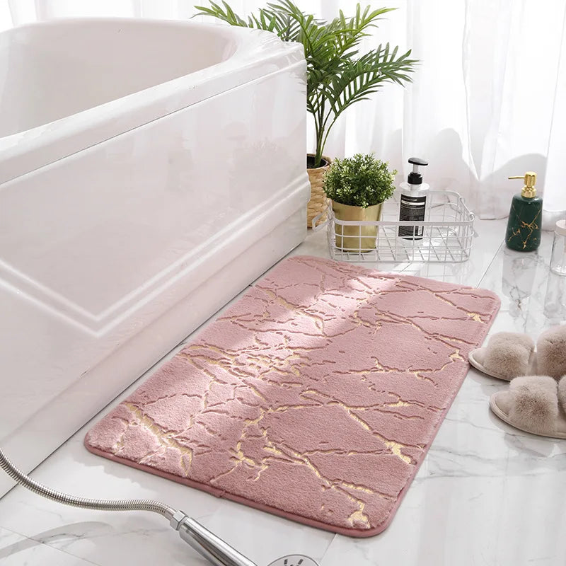Luxury Rabbit Fur Decorative Floor Mat Environment-Friendly Non-Slip Thick Style Rugs for Hotel for Bathroom Living Car Prayer
