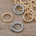 Manufacturers Selling 35mm Metal Spring Decoration Keychain Bling Bling Spring Clasp Electroplating Not Easy to Fade Durable