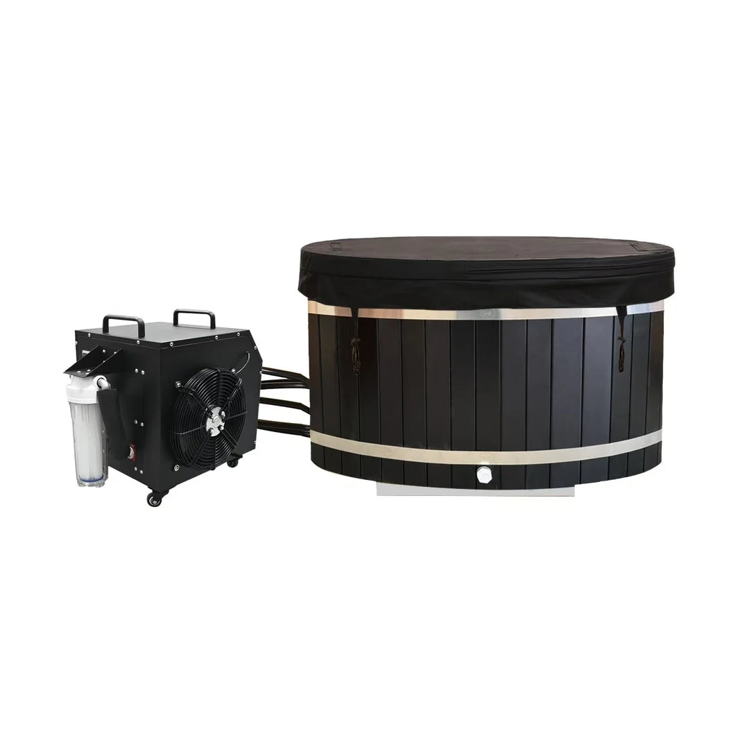 HELIUS Oval Cold  Tub - Outdoor Ice Bath Pool with Cover | Portable Custom Design & Classic Style | 2025 Model