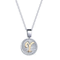 Hot Selling 925 Sterling Silver Initial Letter Pendant Gold Plated A-Z Pendant with Pearl Floral Pattern for Jewelry Making