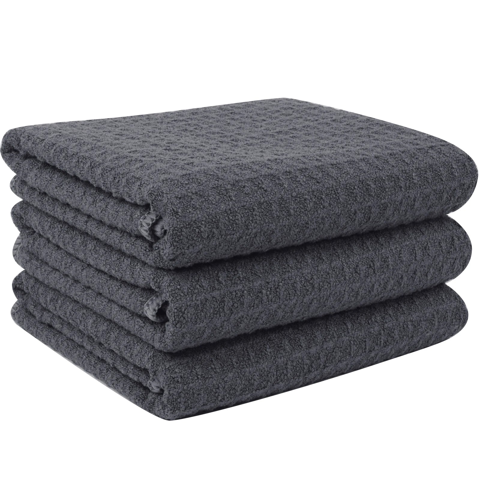 Quick-drying Waffle Woven Microfiber Kitchen Dish Towel Cleaning Cloth