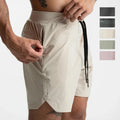 Custom Polyester Quick Dry Running Sports Shorts Pour Hommes Gym Short for for Men With Pocket Zipper