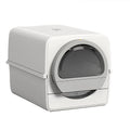 Easy-Clean Semi-Automatic Cat Litter Box - Pull-Out Tray Large Enclosed Cat Toilet for Hassle-Free Maintenance