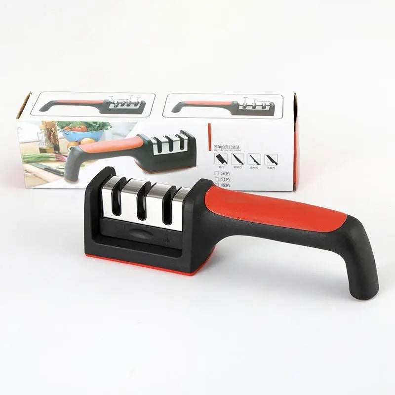 Hot Selling Kitchen Multifunctional Ceramic Sharpener Household Quick ABS Handle Sharpening Tool