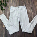 Hot Selling White Button Horse Riding Breeches Custom Logo Equestrian Leggings With Pockets Women Horse Riding Clothes