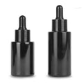 20ml 30ml 40ml 50ml 60ml Black Essential Oil Face Body Hair Oil Black Glass Dropper Bottle