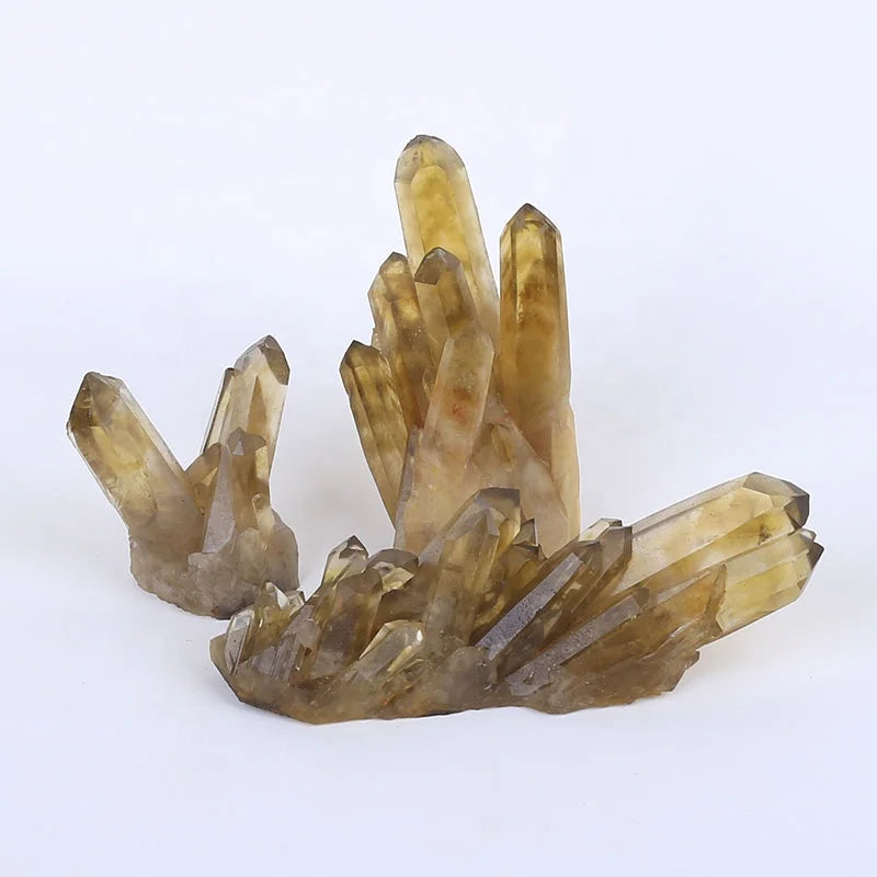 Wholesale Bulk Healing Stones Natural Rock Quartz Cluster Citrine Clear Crystal Stone Geodes for Home Decoration
