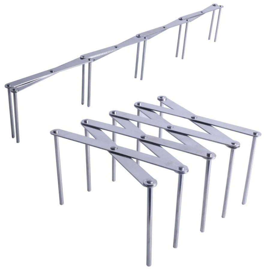 Kitchen Tool Set Stainless Steel Adjustable Pot Pan Lid Organizer Plate Rack Stand Lid Rack Holder