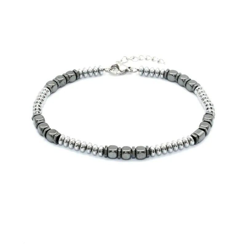 Factory Directly Sell Cheap Price Black Hematite Beaded Bracelet for Men and Women Jewelry