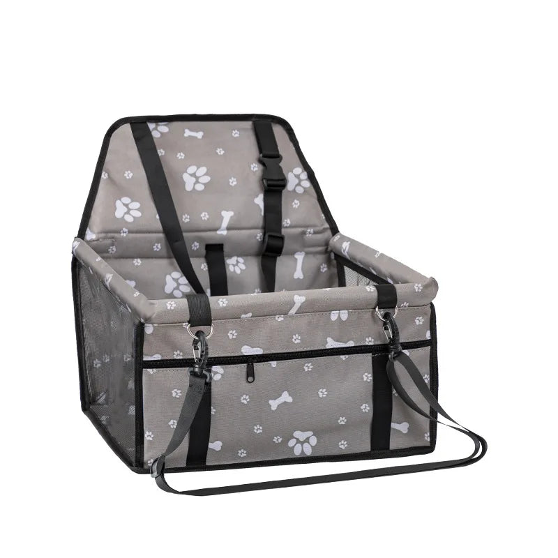 2-in-1 Dog Car Seat Cover and Travel Bag Waterproof Pet Hammock for Cars with Safety Tether Easy to Install