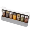 1pc Kitchen Holder Seasoning Bottle Rack Under-shelf Spice Organizer Household Bathroom Self-adhesive Under Desk Storage Box