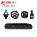 KH101 Excavator Undercarriage Parts Top Carrier Roller Sprocket Bottom Roller Idler for Kubota MegaBDM