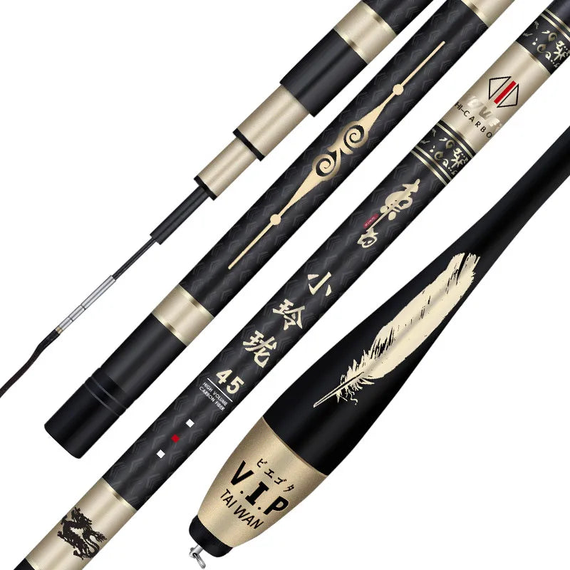 High Carbon 3.6m 3.9m 4.5m 4.8m 5.4m Fishing Rod Ultrahard Superlight Strong Telescopic Pole Rod