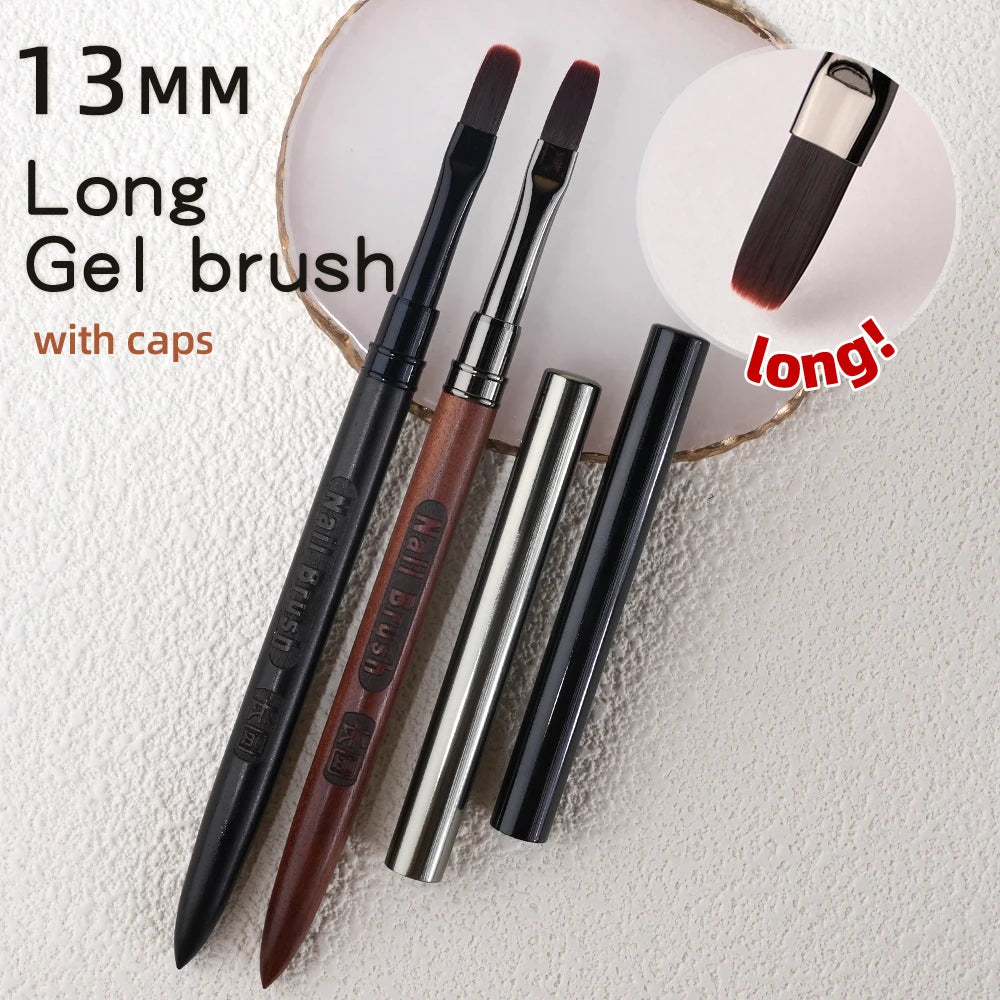 13mm Long Gel Brush Pen Nail Glue Phototherapy Pen Acrylic Nail Art Painting Drawing Brush Manicure Professionnel Brushes Tool