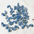 16x30mm Magatama Gemstone Pendant Comma Pendant Rose Quartz Blue Spot Jasper Magatama Necklace