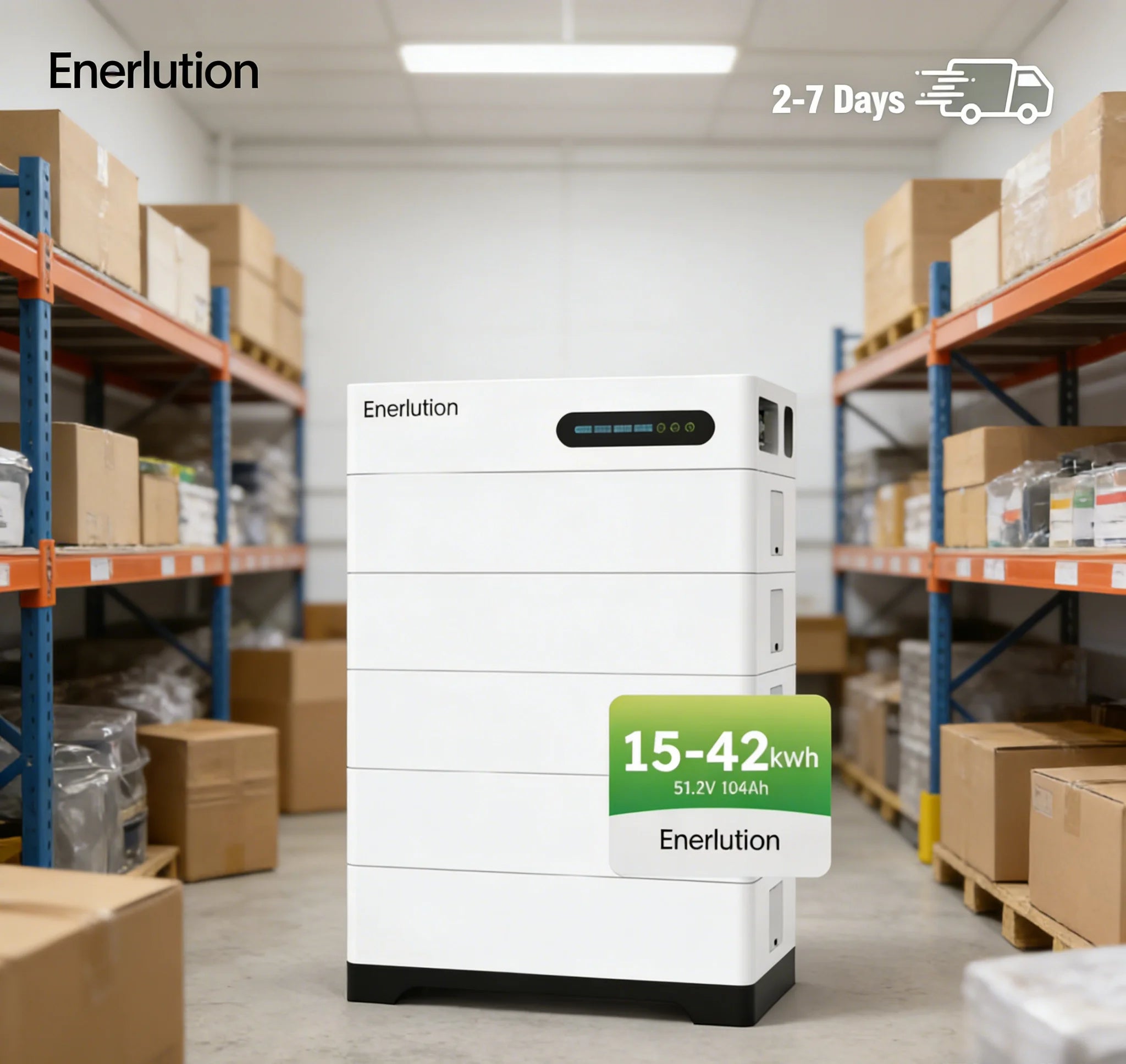 Enerlution Stackable High Voltage Solar Battery EU Warehouse Hot Promotion 15KWh 30KWh LiFePO4 Battery