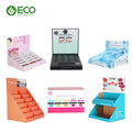 Eco Custom PDQ Karton Display Rack Cardboard Floor Counter Stand with Hook for POS for Pop Mart Eco-Friendly Paper Display Box
