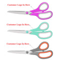 YUHANG 8" Multipurpose Comfort-Grip Sturdy Bulk Ultra Sharp Scissors Shears for Office Home School Sewing Fabric Craft