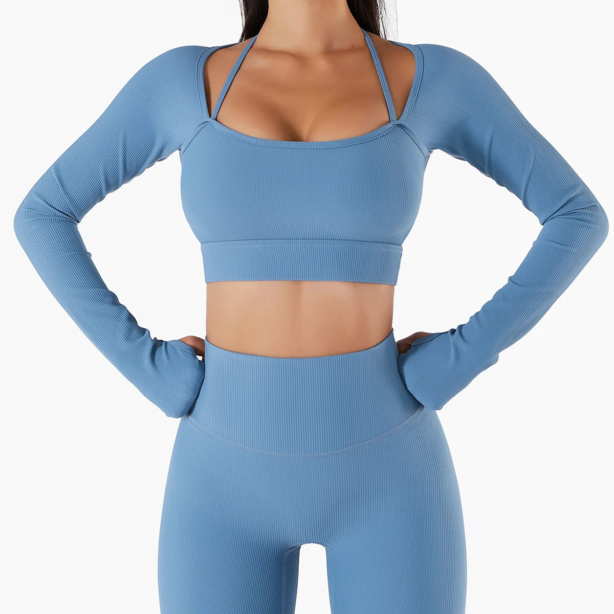 Sexy Underwear Workout Clothing High Waist Pants Sports Bra Leggings for Women Gym Fitness Set Seamless Yoga Suit Activewear