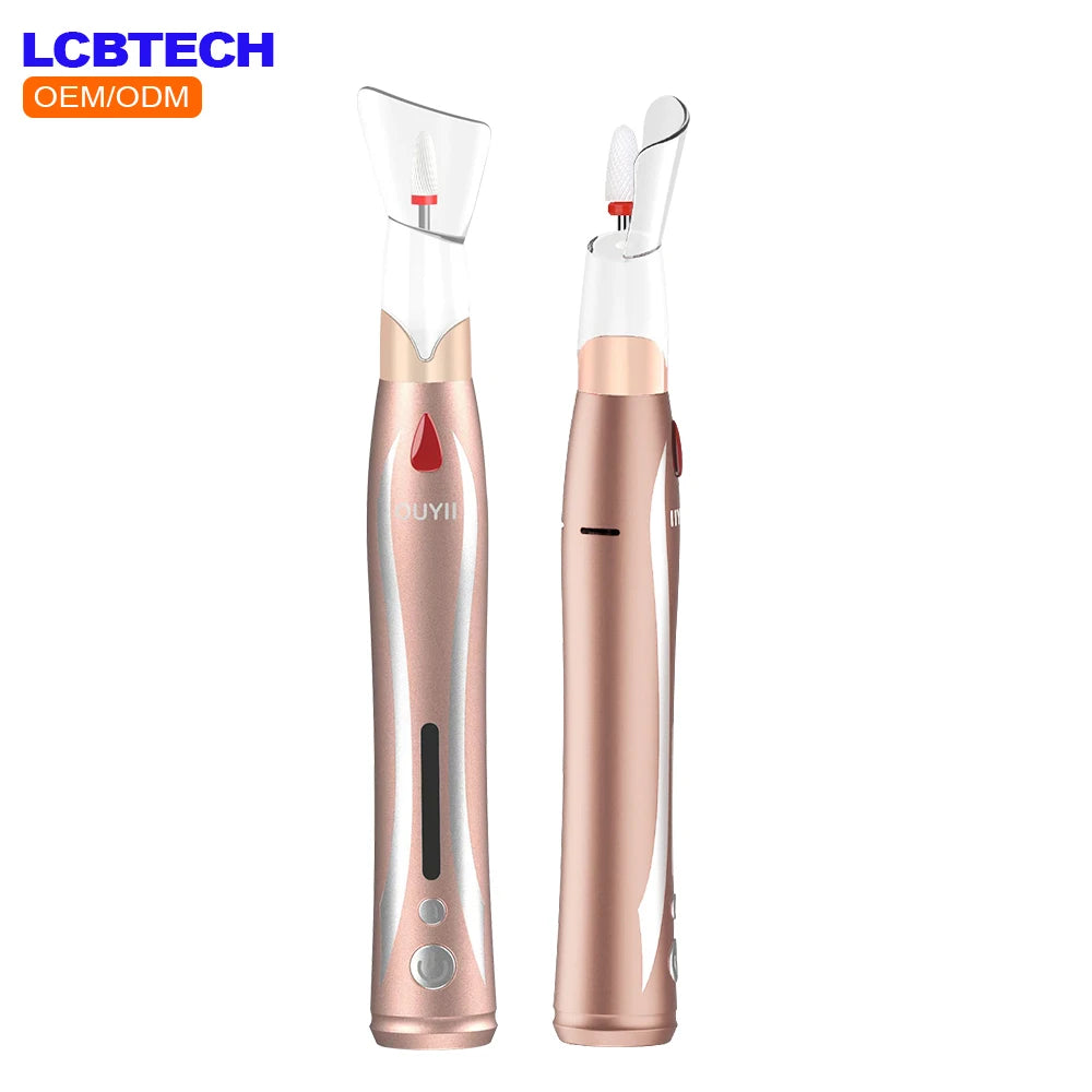 2023 Professional Acrylic Nails Polishing Machine New Model Electric Portable Nail Drill Set with 7 Heads Manicure Pedicure Tool