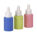High Class Empty Plastic Essential Oil Dropper Bottle With  Dropper 15ml 30ml 50ml Transparent Round Plastic Bottle With Dropper