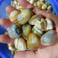 Bulk Wholesale Polished 20-30mm Crystals Healing Stones Natur Yellow Sardonyx Tumbled Stones for Buyer