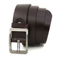 Stock Vintage Classic Men Genuine Leather Belt Cow Leather Alloy Buckle Belt for Man