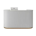 New Arrival Office Furniture Reception Desk Beauty Salon Hot Pink