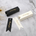 Black Bronzing Thank You Paper Tags Baking Package Hang Tag Paper Cards Message Labels