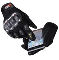 Touch Screen Full Finger Motorcycle Riding Gloves Breathable Anti-Slip Protective Gloves for Men and Women