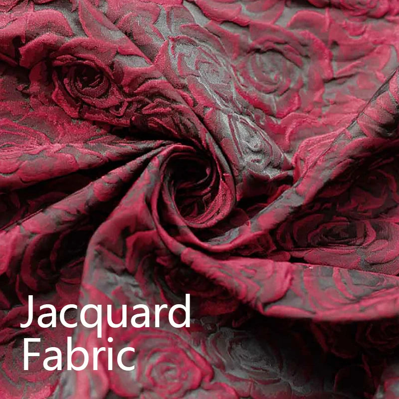 Wholesale Price Pattern Fabric 100% Polyester Fabric Printing Custom Free Sample Jacquard Embossed Fabric for Dress