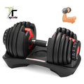 Gym Men and Women Fitness Sport Equipment Fixed Weights Adjustable Cast Iron Round Rubber 10kg Dumbbell Set With Rack