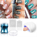 Transparent Jelly Head Silicone Nail Stamper Image Plate Manicure Tool