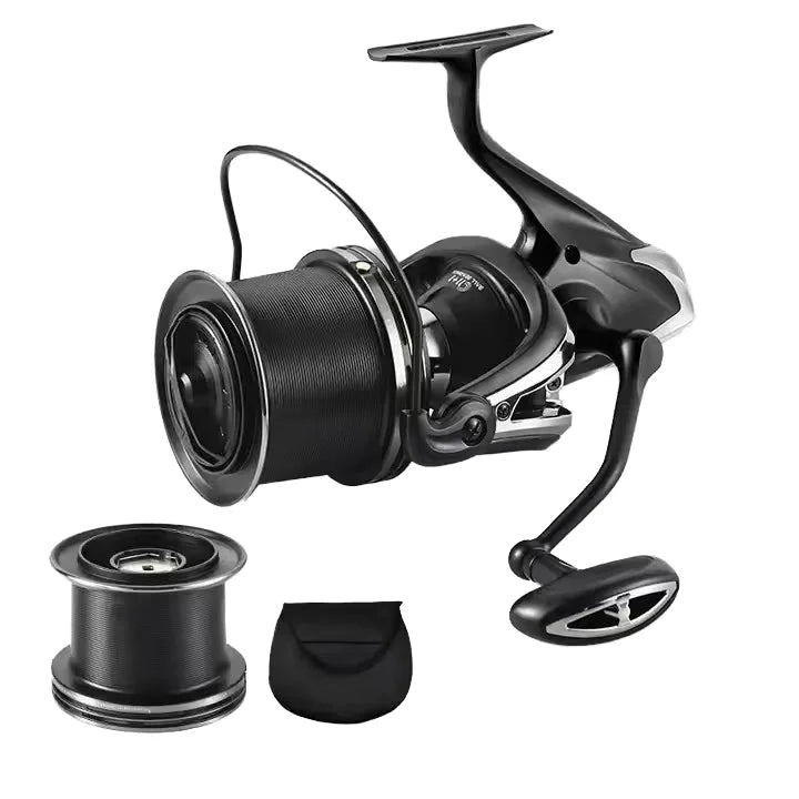 Long Cast Fishing Reel Full Metal Dual Spool Slow Drop Carp Reel Baitcasting Fishing Reel for Carp Angling