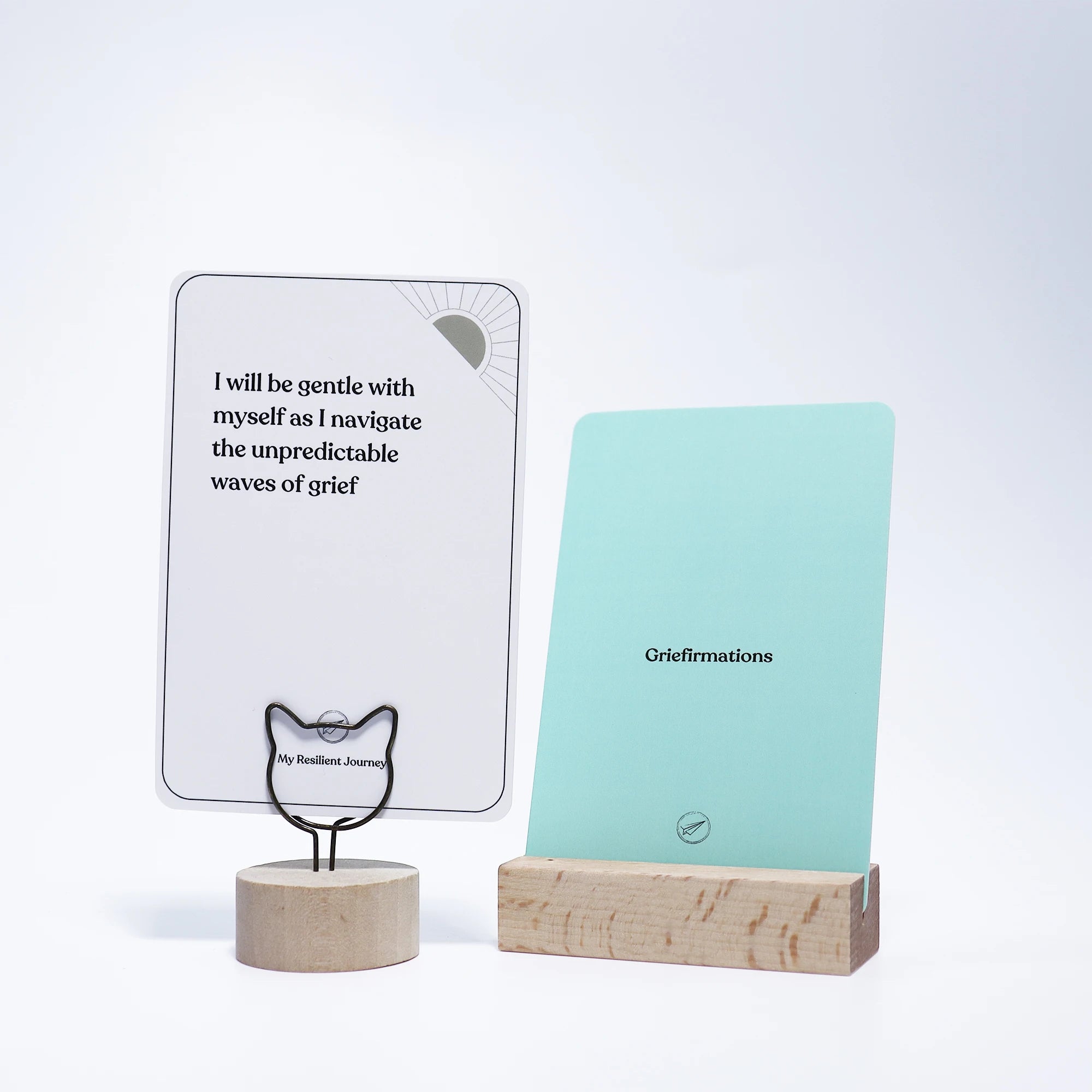 Women's Daily Magnetic Affirmation Quotes Customizable Paper Wooden Material Custom Design Inspirational Poker Card Promotional