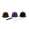 Hot Sale Reusable Portable Plastic Biodegradable Refillable Coffee Capsule with Lids