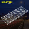 ILENSTECH Newest 2x6 Standard Ip Led Lens 90 Degree Tir Lens for Street Lamp