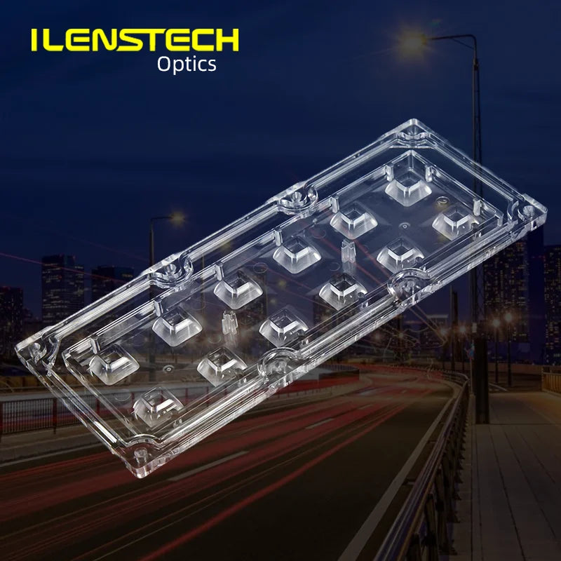 ILENSTECH Newest 2x6 Standard Ip Led Lens 90 Degree Tir Lens for Street Lamp