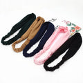 Wholesale Elegant Bow Knot Ribbon Headband Hair Loop Tie Ponytail Bundle Hair Band Scrunchies for Women