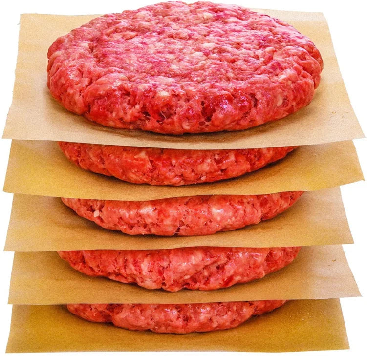 Hot Selling 40gsm 11cm Food Grade Double-Sided Silicone Baking Paper Non-Stick Greaseproof Waterproof for Burgers Bread Patty