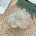 BPHNE Fashion French Acrylic Plastic Hair Accessories Non slip Strong Hold Various Solid Colors Flower Claw Clips