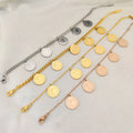 Wholesale Women Hip Hop Stainless Steel Bracelet Fashion Personality Gold Plated Queen Portrait Charms Bracelets for Party