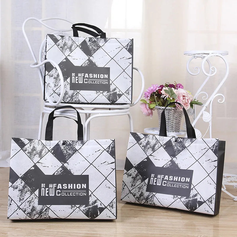Manufacturer Cheap Price Eco Friendly Recyclable Gift pp Woven Tote  Large Shopping Bag  pp Fabric Handle Bag with logo Custom