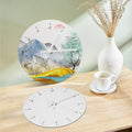 Commercial-Grade Sublimation Wall Clock - Custom Printed Tempered Glass Blank Photo Frame for Office Bedroom Living Room