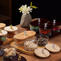 Modern Home European Style Fresh Oval Cake Tray Lid Color Enamel Technique for Nuts Snacks Eco-Friendly