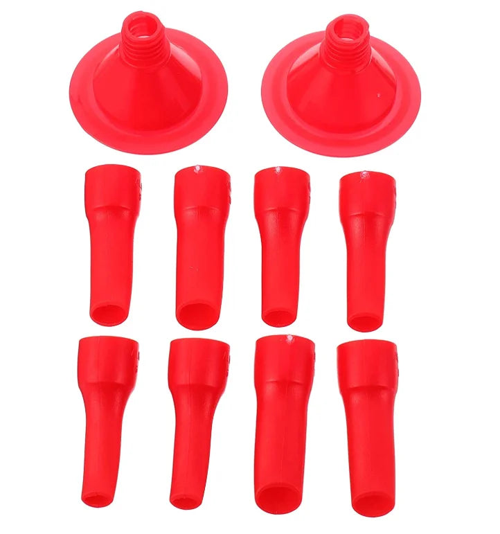 K-022 10pcs Caulk Nozzle Flat Mouth Bent Caulking Gun Tips Cone Trowel Nozzles Sealant Finishing Tool for Kitchen Bathroom