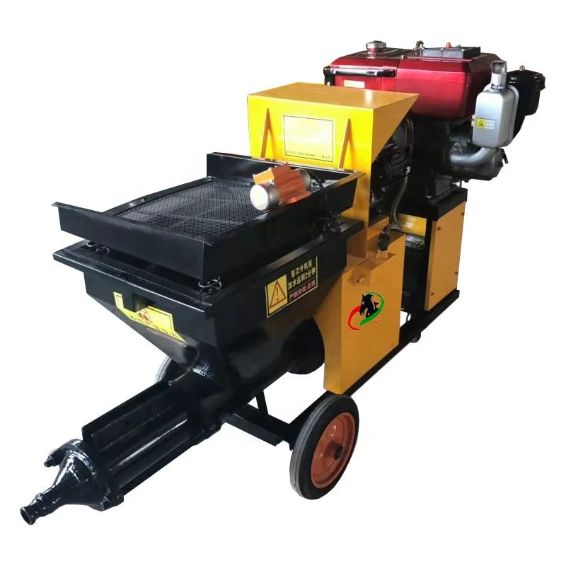 Diesel Plastering Cement Mortar Spraying Machine with Pump and Motor New and Used with Good Price for Home Use Construction Cont MegaBDM
