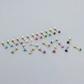 2024 NEW Fashion 925 Sterling Silver Minimalist Cute Flower Tiny Cz Cubic Zirconia Ball Screw Back Stud Earrings for Women