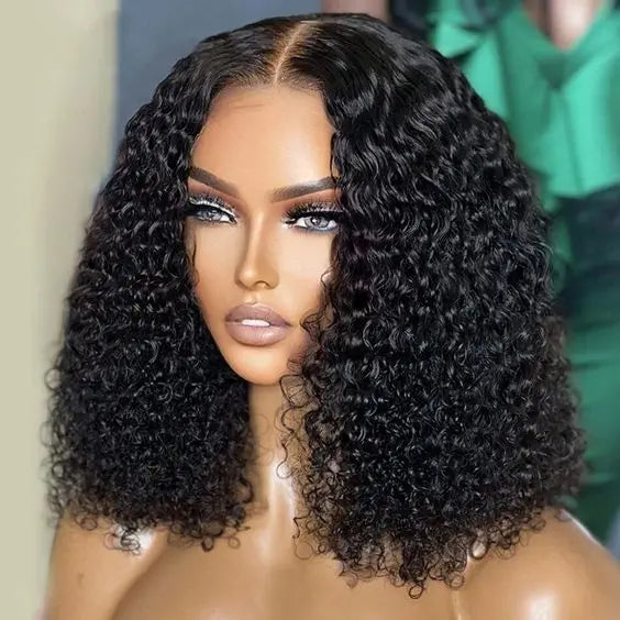 Wholesale Brazilian Human Raw Hair Wigs Glueless 5*5 HD Lace Closure Wigs Deep Wave Bob Full Density Human Hair Wigs Black Women
