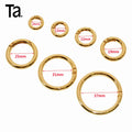 TANAI Wholesale Custom logo Zinc Alloy Gold Metal Spring Gate Ring O Ring Buckle  for Handbag Hardware Accessories